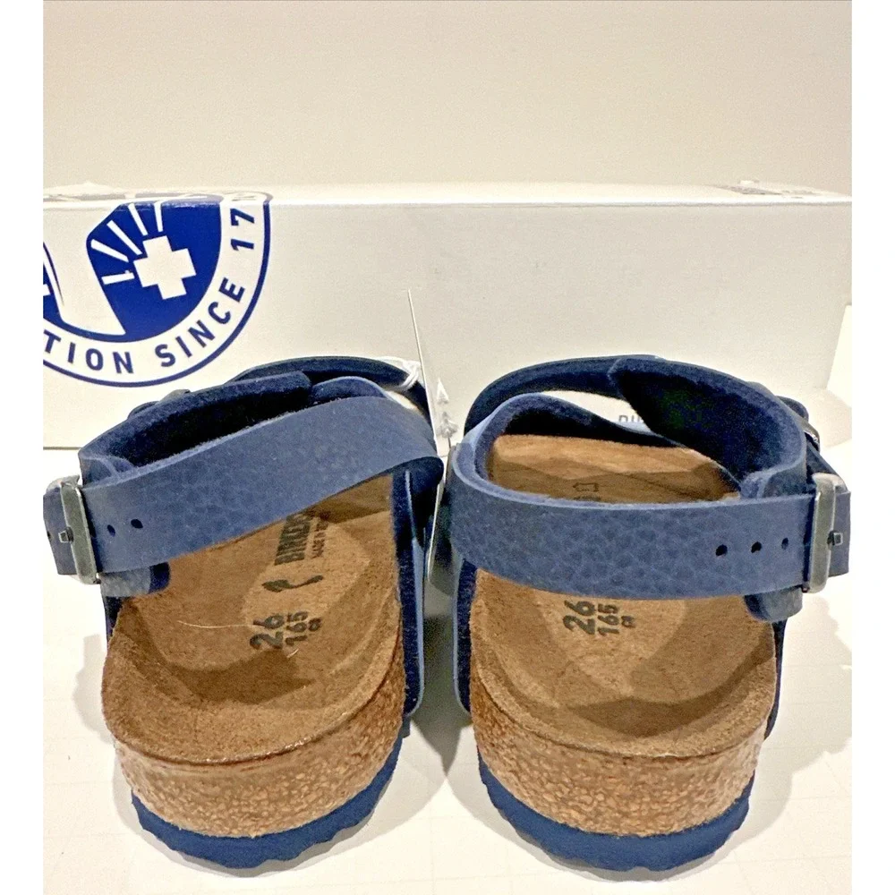 Birkenstock Kids EU 26 US K8 Guam Criss Cross Strap‎ Sandals Spice Blue